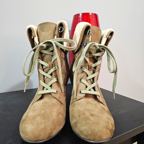 Indigo RD Olile 2 Fold Ankle Wedge Boots - Picture 6 of 8